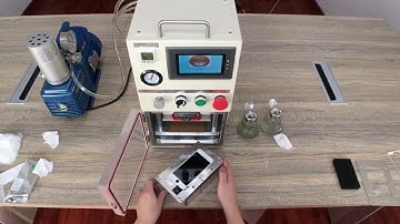 Laminating iPhone 7 Glass + Frame + LCD Using YMJ Portable Laminate Machine