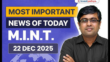 Private Capex Set for ₹14.6L Cr in 2026? M.I.N.T. - 22/12/2025 | Parimal Ade