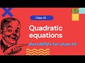 Important MCQs on Quadratic Equations for Class 10 | Ch-4| Ace Your Maths Exams