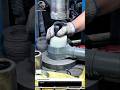 Precision Hydraulic Press Operation | Industrial Polymer Bushing Fitting Process.