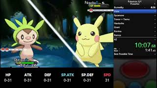 Pokemon X Any% with O-Powers in 3:46:36