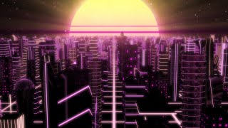 Download Lagu Fly Through Neon City Outrun Synthwave Buildings with 80s Retro Sun 4K VJ Loop Moving Background MP3