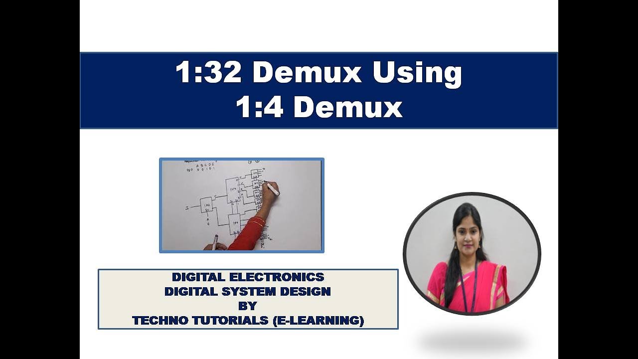 1:32 Demux Using 1:4 Demux | Implement 1X32 demultiplexer Using 1X 4 ...