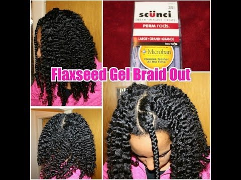 98 my flaxseed gel braid out on naturally curly hair youtube