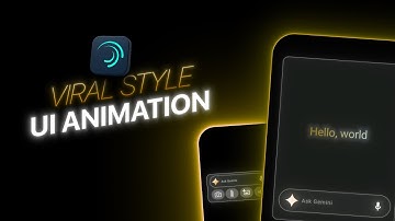 Viral UI Style Animation Tutorial | Apple Style UI Animation