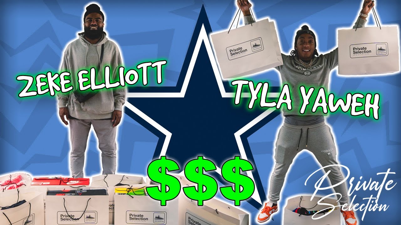 EZEKIEL ELLIOTT AND TYLA YAWEH GO SNEAKER SHOPPING *LARGEST SALE EVER* | Private Selection Episode 8