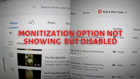 MONITIZATION OPTION IS NOT SHOWING IN THE YOUTUBE STUDIO I Recent updates Monitization 2022 October