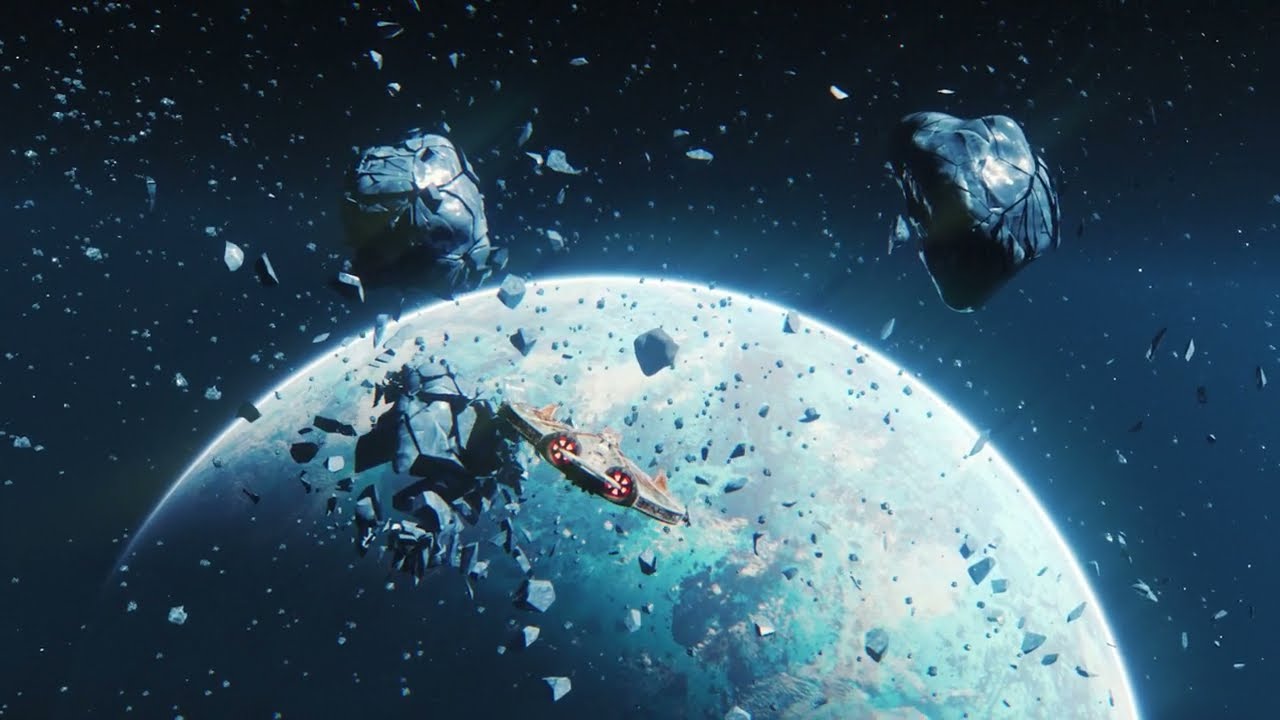 Ebon Hawk Flyby Over Ilum | Star Wars The Old Republic Cinematic (Blender Animation)