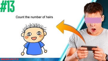 Count the number of hairs || Level-13 || Brain Out 2 || #shorts