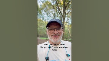 Day 2111 Run streak… the great 2.5 mile hangover cure! #runstreak #runner #run