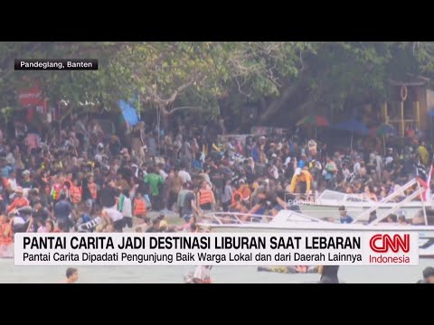 Pantai Carita Jadi Destinasi Liburan Saat Lebaran