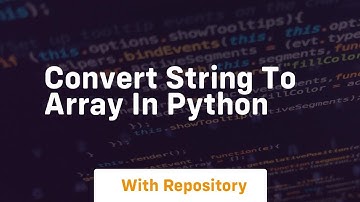 convert string to array in python
