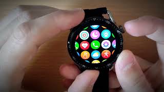 Smartwatch HW28 - 1.39' IPS 360*360 / NFC / wireless charging - quick function review