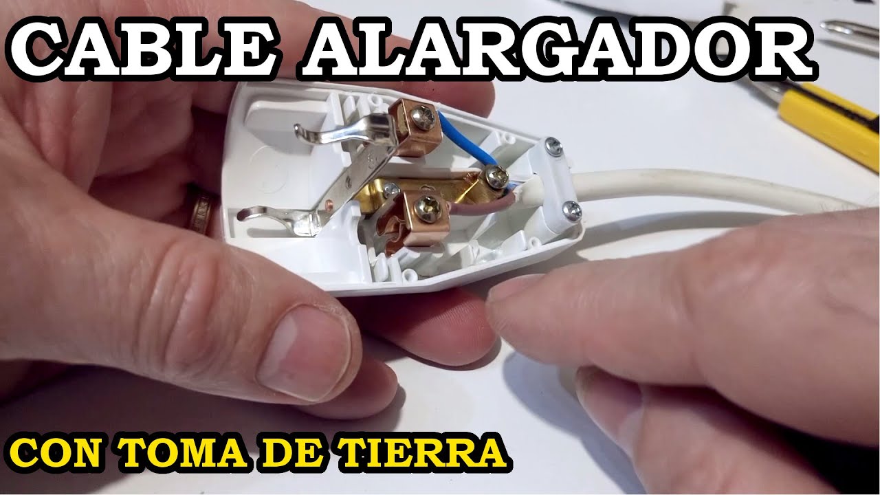 Alargador Eléctrico Con Toma de Tierra. Cómo se hace. 247 