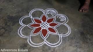 Padi Kolam || Rangoli || Flower Kolam || Adventure Kolam