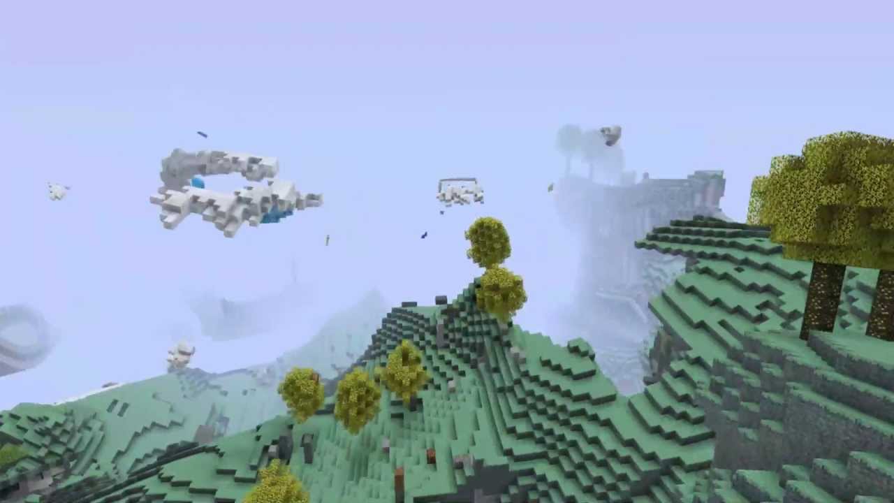 Minecraft Aether with Acid Shaders [1080P]