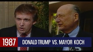 NYC 1987: DONALD TRUMP VS. MAYOR ED KOCH