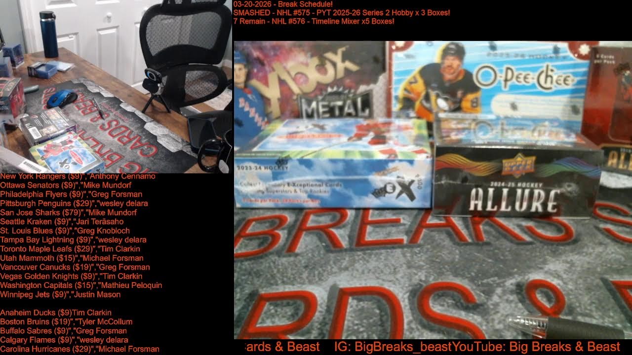 BEAST SPORTS CARDS BREAKS! NHL #575!