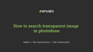 How To Search Transparent Image In Photodune