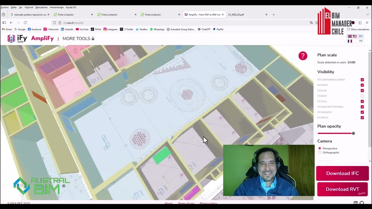 🚨 ¡Convierte tu PDF en BIM en segundos! | IFY + Amplifici (Beta) y descarga directo a Revit o IFC 😱