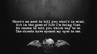 Avenged Sevenfold - Streets [Lyrics on screen] [Full HD]