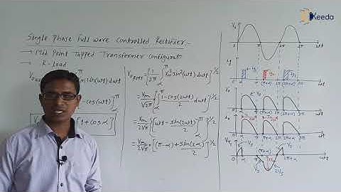 Single Phase Full Wave Controlled Rectifier: Mid Point Tapped Transformer: R Load Derivations