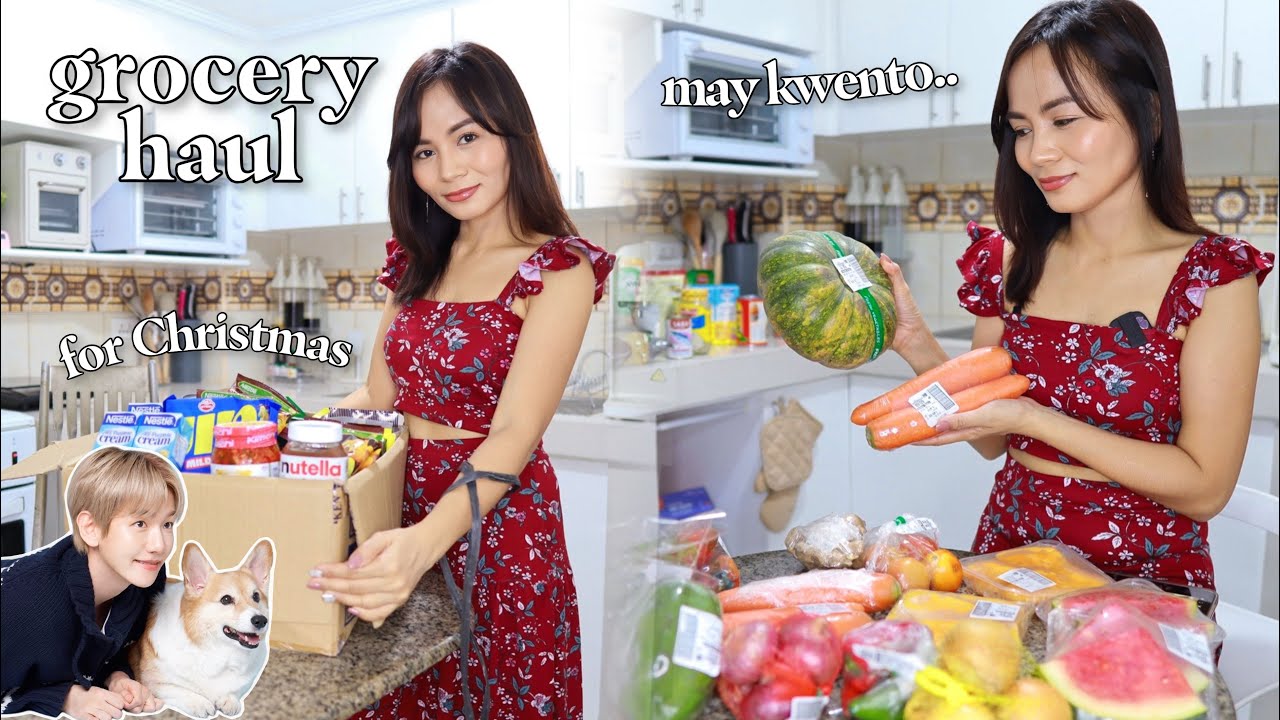 Christmas grocery haul na may konting kwento ❤️