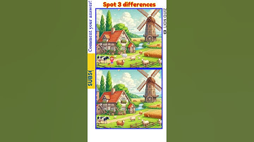 "Can You Spot the 3 Differences? 🤯 Test Your Brain in 10 Seconds!" #LionQuiz #FindTheDifferences
