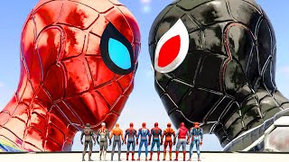 Spiderman \& Iron-Spider vs Black Iron-Spider - What If Battle Superheroes