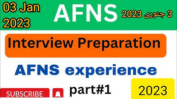 03 JAN 2023 AFNS Interview Experience Lahore Center |AFNS Recommended Candidate Interview Experience