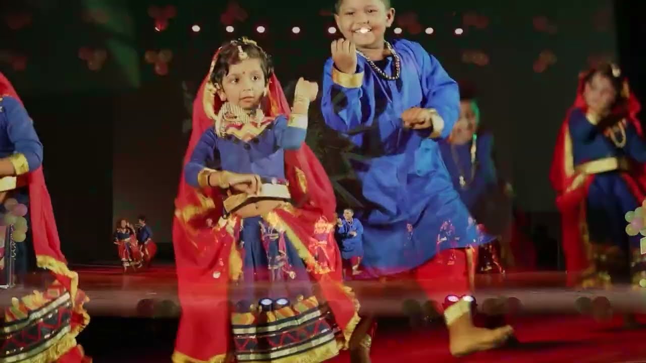 PLUTO ANNUAL FUNCTION 2024 - Little Performers swaying gracefully on Dholna