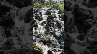  Beautiful 😍"water is falling from the mountains." Nature/mountain/stream 