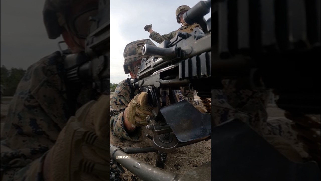 U.S. Marines: Live-Fire Machine Gun Range, Camp Lejeune, NC