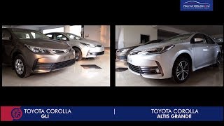 Toyota Corolla 2018 - Face Lifted Corolla Gli 2018 Vs Corolla Altis Grande 2018
