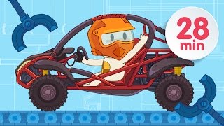 Dune Buggy   More! | Finley's Factory | Cartoon for kids