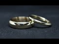 MAKING A PAIR OF 9CT GOLD WEDDING RINGS