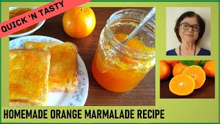 Homemade Orange Marmalade Recipe Easy Homemade Orange Marmalade Orange Marmalade Recipe