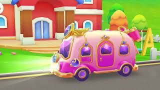 Panda driver kids nersry Rythem tap tap tap song 🐼🐼🦒🦒🐑 screenshot 1