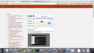 EmberScreencast 56 - ember-pikaday