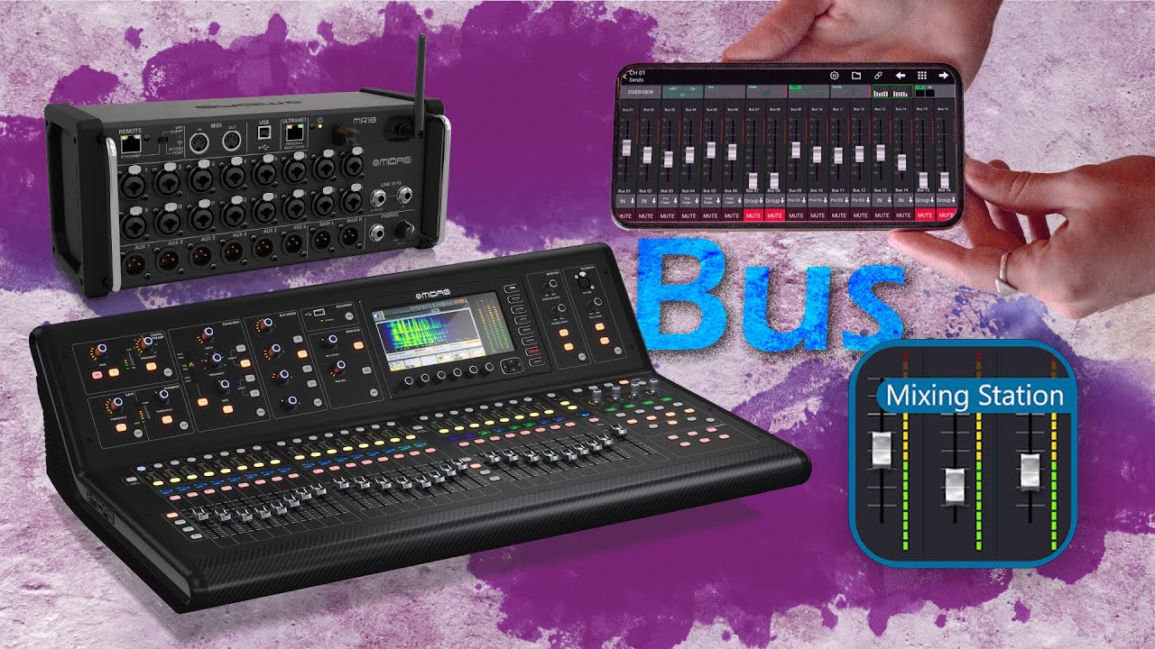 Mixing Station Bus Configuration & Signal Taps (X/M32 & X/MR18) YouTube