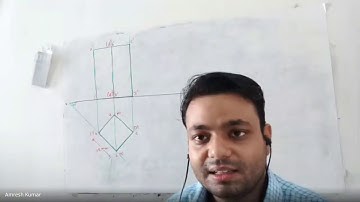Development of square prism cutting circle in it