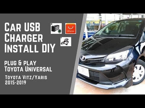 Car QC3.0 USB charger install – DIY – Plug & Play – Vitz/Yaris – Toyota Universal