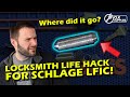 Schlage lfic  missing control pin how to make quickly