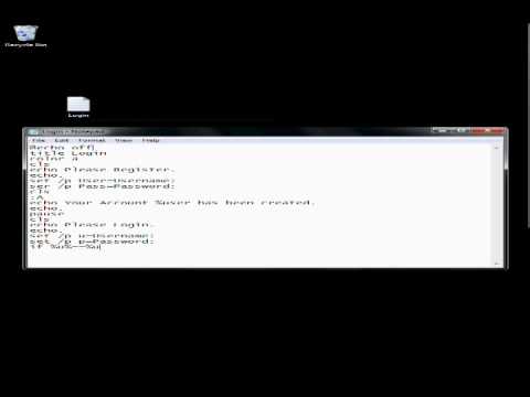 How to Create A Login Program [Notepad]