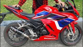 Honda CBR 150 version 4 2021 with Yoshimura R77 370mm full system exhaust sound check