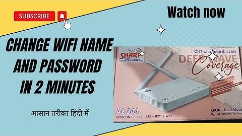 sharp vision as 344  change wifi name and password