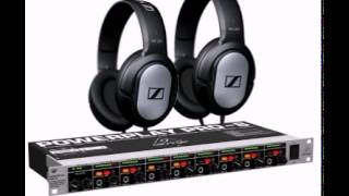 Behringer PRO 8 HA8000 Headphone Amplifier with HD 201 Stereo Headphones Set of 2