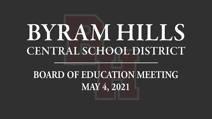 Board of Education Meeting - May 4, 2021