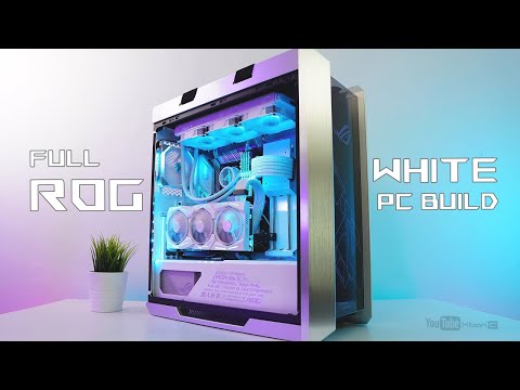 ($4000) Php 200K FULL ROG WHITE Gaming PC Time Lapse Build | ASKOT GAMING