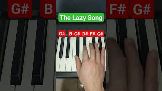 This is how to play THE LAZY SONG by BRUNO MARS on PIANO